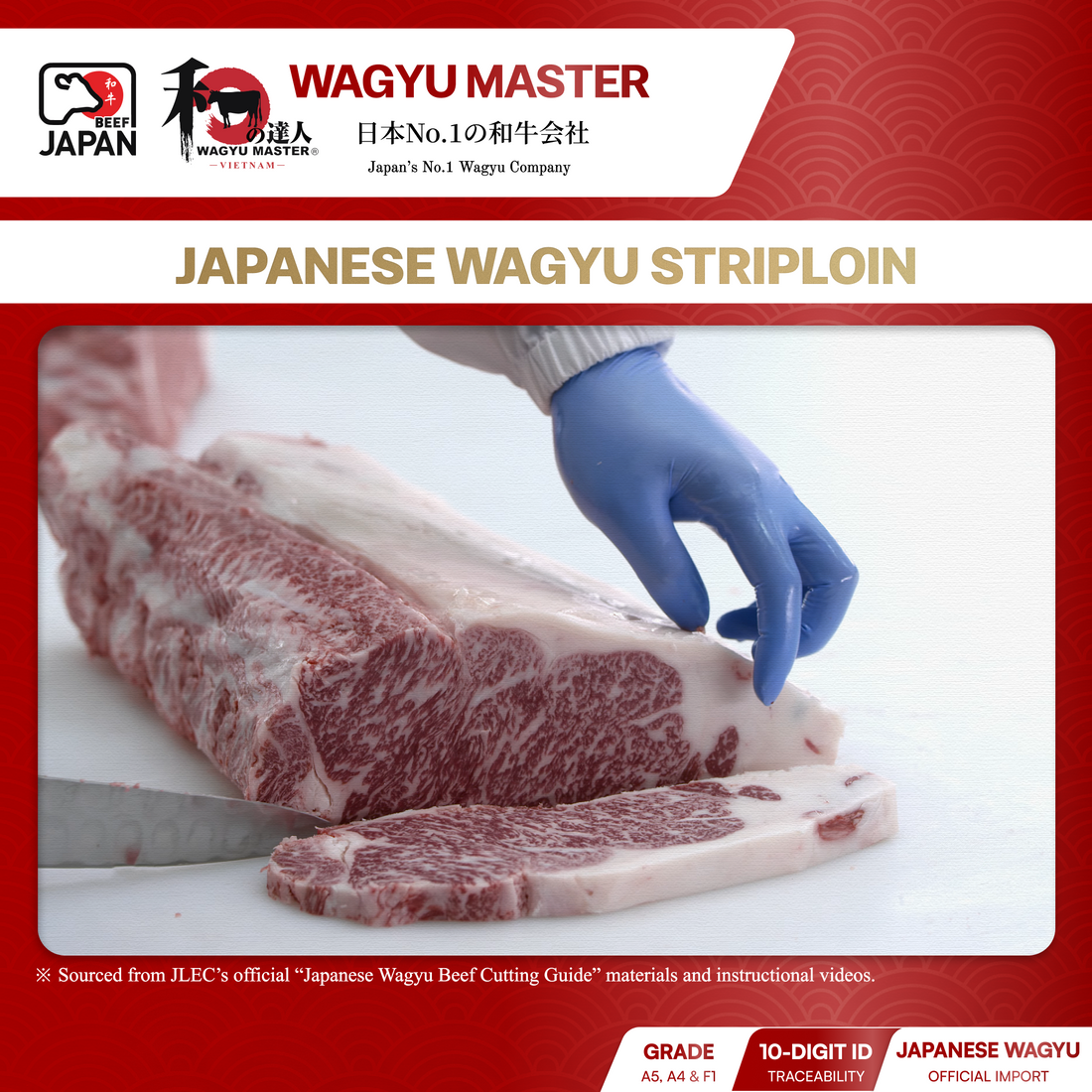 [Nghệ Thuật Pha Lóc Wagyu] Striploin — Hương Vị & Kỹ Nghệ Chuẩn JLEC